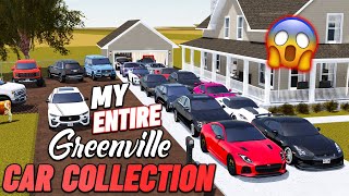 MY ENTIRE GREENVILLE CAR COLLECTION!! || ROBLOX  Greenville