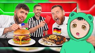 Reacting to SIDEMEN VS FOOD CHALLENGES FROM AROUND THE WORLD: USA VS GERMANY by @MoreSidemen