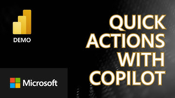 Power BI Demo - Quick Actions with Copilot