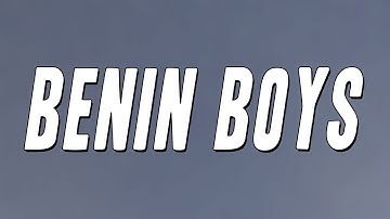 Thumbnail of Rema - BENIN BOYS ft. Shallipopi (Lyrics)