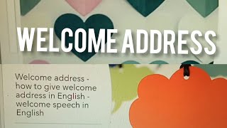 Address  Welcome