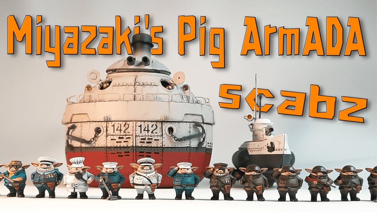 This time I made a GHIBLI style BATTLESHIP out of trash for SCABZ