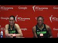 Postgame Press Conference vs Las Vegas Aces | Skylar Diggins, Nneka Ogwumike, Noelle Quinn