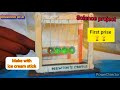 How to make Newton's cradles with ice cream stick// Make marble cradles// science project tutorial