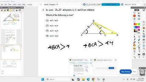 Honors Geometry BC November 25th - Unit 5 Day 7 - Triangle Inequalities