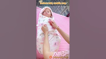 Simplify Newborn Swaddling with the One-Piece Wrap! #babycare #cutebaby #parentingtips #babyproducts