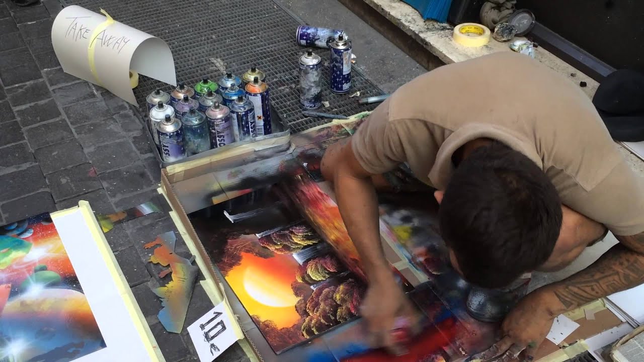 Spray Paint Art Rome, Italy YouTube