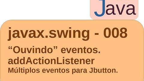 Java Swing - jv008 - Múltiplos eventos - ActionListener