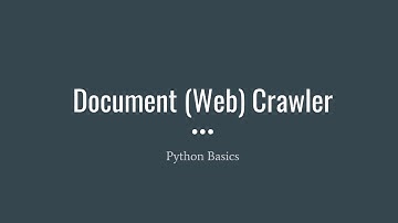 Python Web Crawler Tutorial