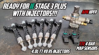 APR HPFP, TTE 4 Bar MAP sensors & RS7 Injectors Install  IE Stage 3+ w/ Injectors  Audi B9 S4