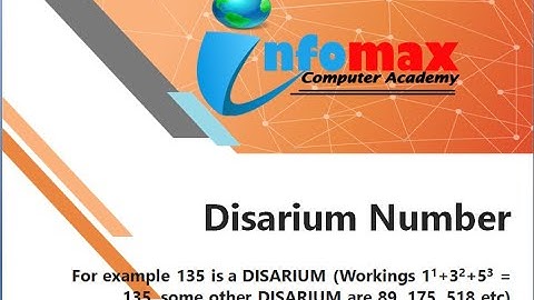 Disarium Number Program using Java (BlueJ) in Hindi