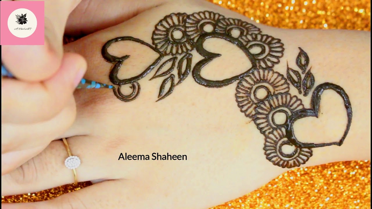 Heart Mehndi Designs | Heart Henna Design | Beautiful Mehndi Designs ...