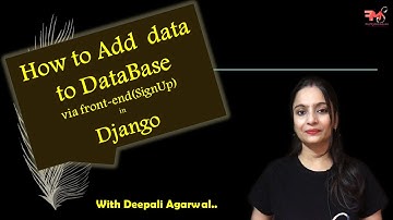 #12 How to add data to Database via Front-end in Django| SignUp| User Registration| PostgreSQL|Hindi