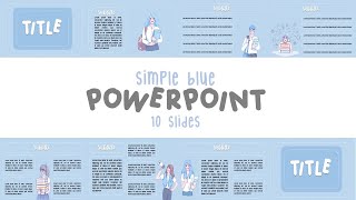 Full Simple Pastel Blue PPT | Premium Tutorial | Morph  l PPT#67.2 Update