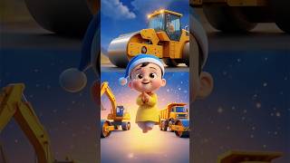 Excavator Song for Kids 🚜 | Fun Construction Video | Toddler Learning#cutebaby #nurseryrhymes