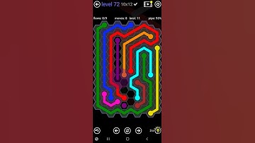 How To Solve Flow Free Hexes Hextangle Pack Level 72 10x12 Board Walk Through Solution Walkthrough
