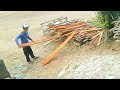 Kayu mahoni... keterampilan Tukang dalam membuat pintu Kayu