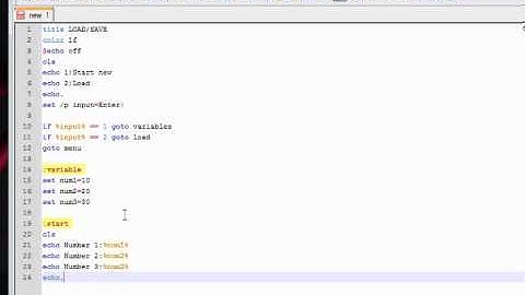 Batch Scripting #2 - Saving Variables