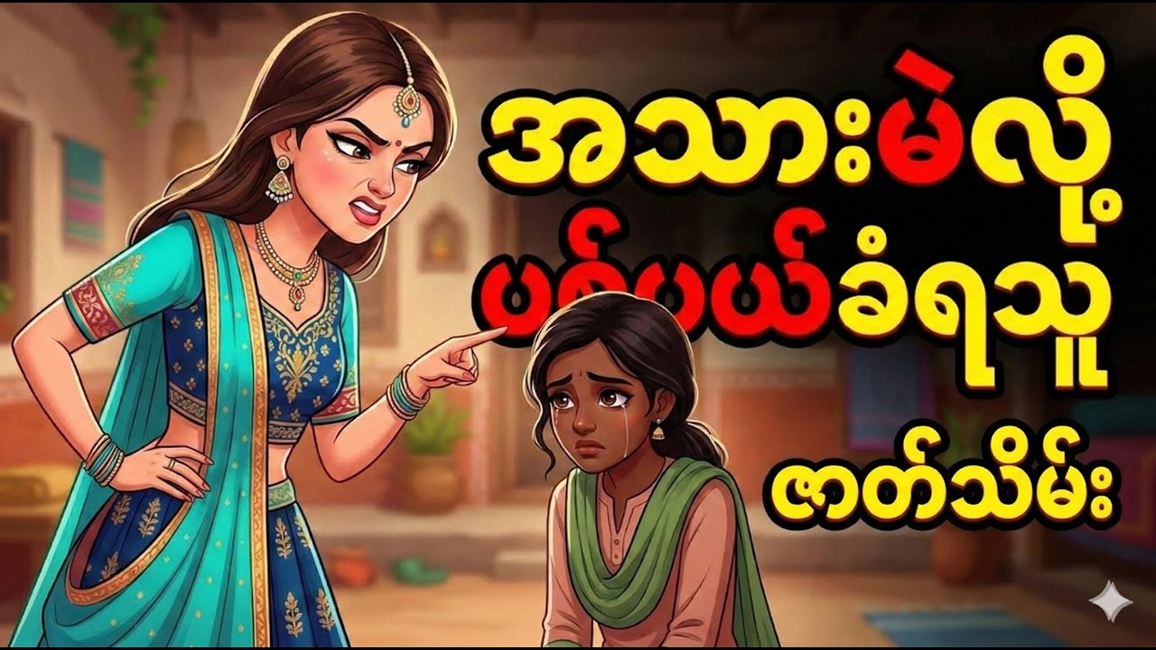 အသားမဲလို့ ပစ်ပယ်ခံရသူ ဇာတ်သိမ်း  #myanmarfairytales #storyforteenagers