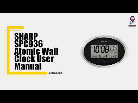 How to Set Up and Use the SHARP SPC936 Atomic Wall Clock | User Manual Guide