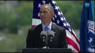 Obama gives commencement speech at Coast Guard Academy