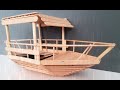 DIY - Ahşap Çubuklar ile Gemi Yapımı - How to make a model of the ship with wooden stick?