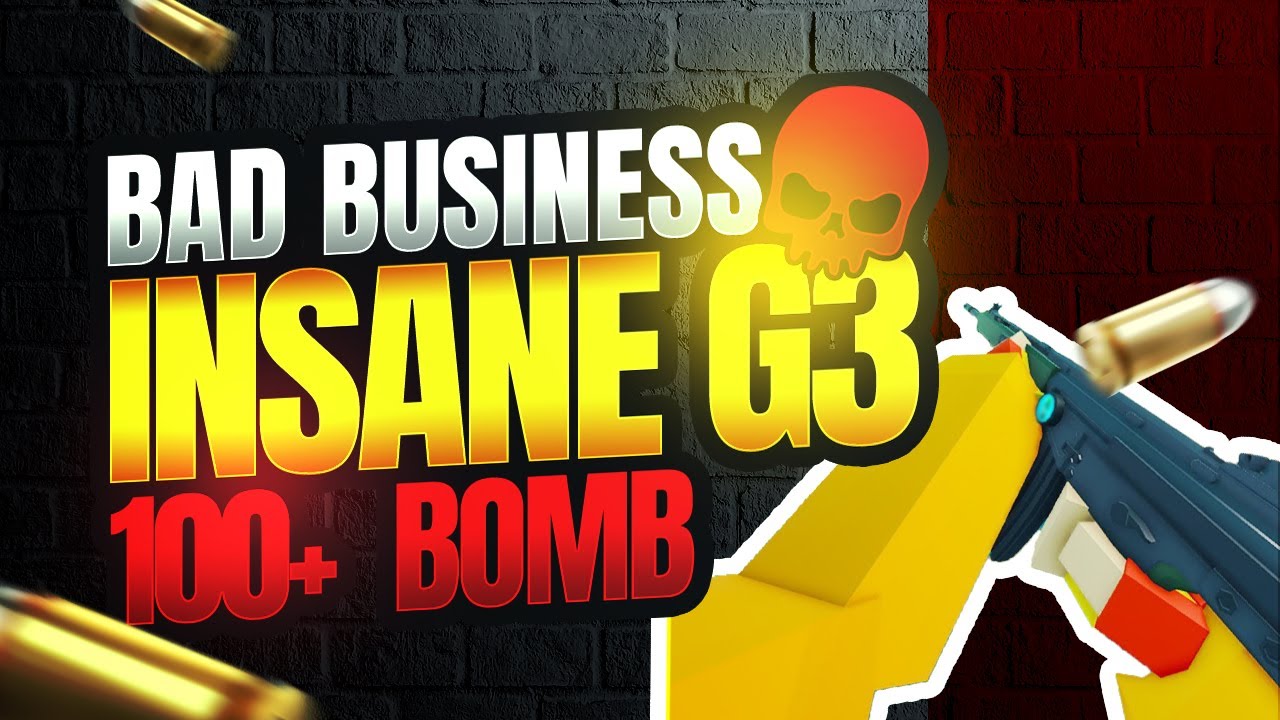 Choking with AIM I G3 120+ Bomb Bad Business I Roblox
