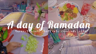 A day of Ramadan✨||Reading||Quran+Iftar||shopping 🛒||Study vlog  #studyvlog #studynight