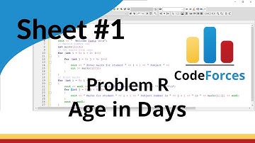 ICPC Assiut Sheet | Sheet 1 | problem R | Age in Days | Mazen Labs