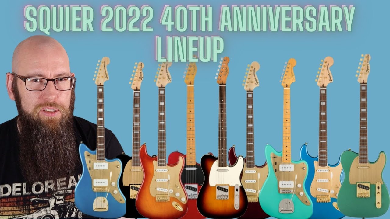 The Squier 2022 40th Anniversary range is AWESOME - YouTube
