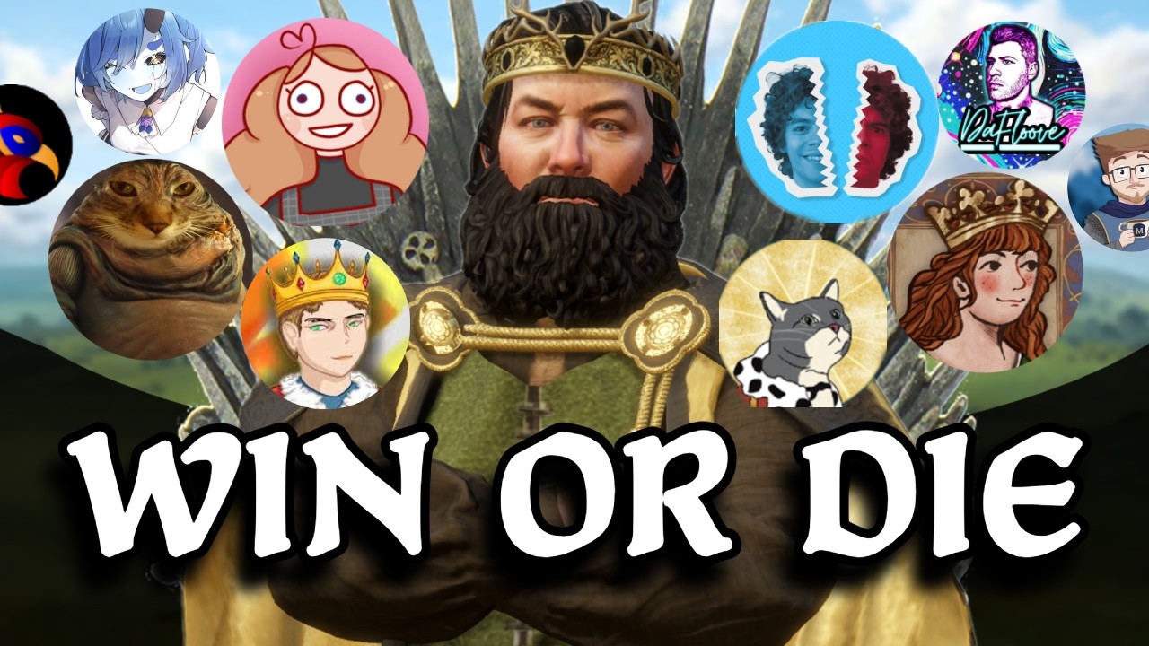 12 YOUTUBERS simulate GAME OF THRONES in CK3