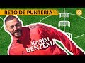 BENZEMA SE ATREVE CON EL RETO DE PUNTERÍA · REAL MADRID