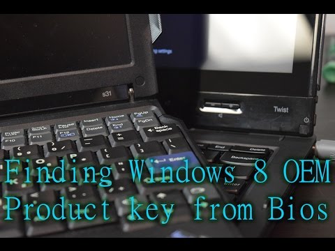 Finding An Embedded Windows 8 Product Key On A Thinkpad Twist Plus