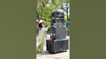 Loa array PSD P102 kết hợp sub kép PSD P218. Hotline tư vấn: 0904.258.100 #psd #speaker