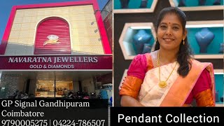 Coimbatore NAVARATNA JEWELLERS // Pendant (Doller) Collection #navaratnagoldanddiamonds #gold #916 
