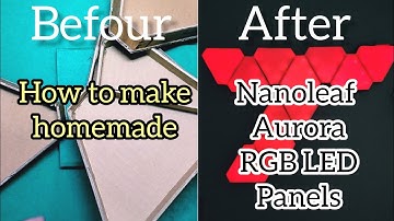 Nanoleaf aurora rhythm|How to make nanoleaf at home|How to make nanoleaf lights