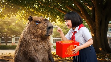 Capybara ăn bánh trung thu, Mai bắt gặp ... và cái kết bất ngờ #capybara