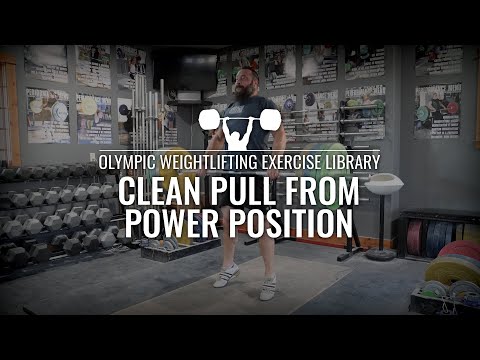 Clean Pull from Power Position | Olympic Weightlifting Exercise Library