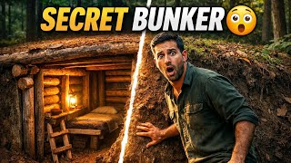 I Built a Secret Underground Bunker in the Forest Alone | Dream Forest Bunker Build step by step