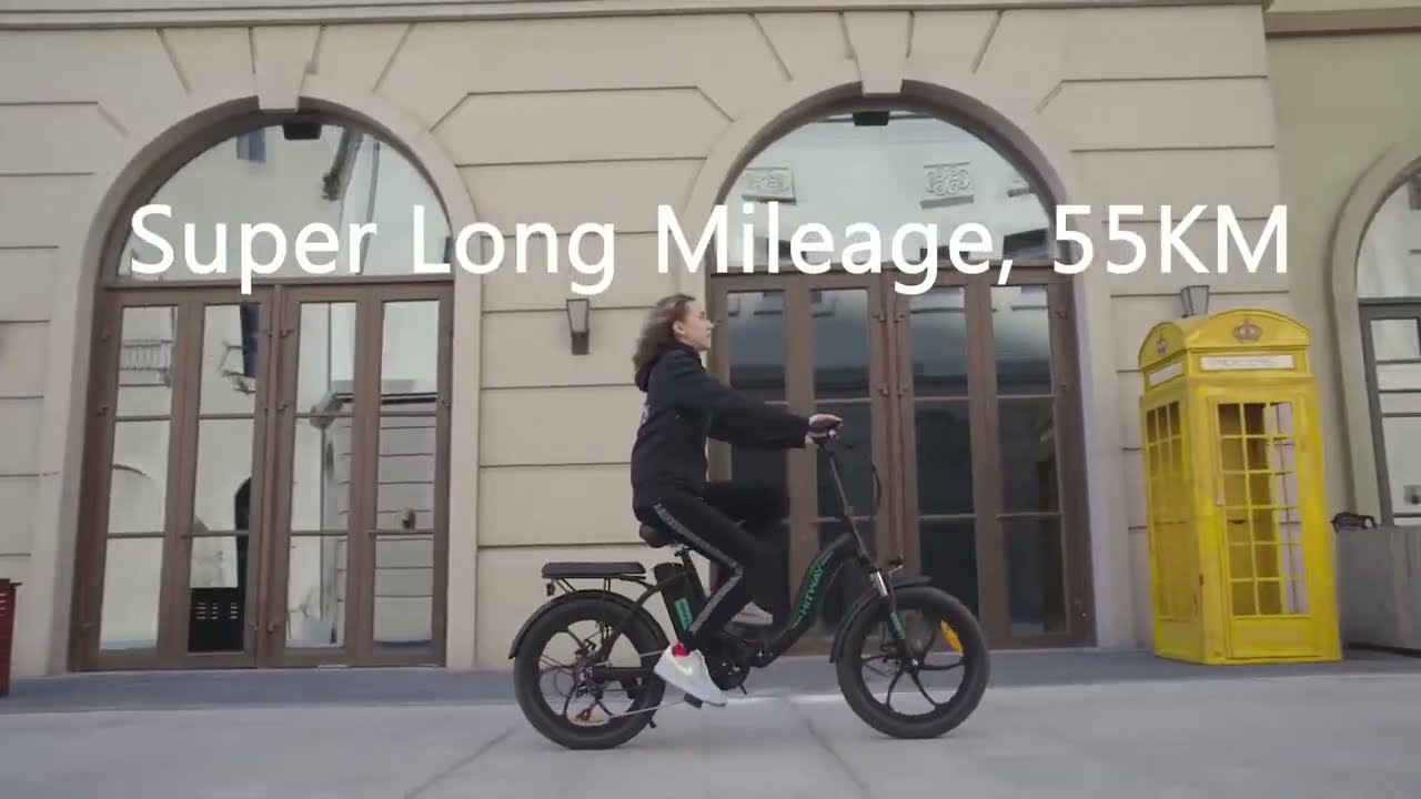 KOOLUX BK6S Folding E-Bike Fat Tire 4.0 Removable Battery 250W 13Ah 2 YouTube player