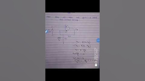 Gain of an op-amp if open loop gain is finite