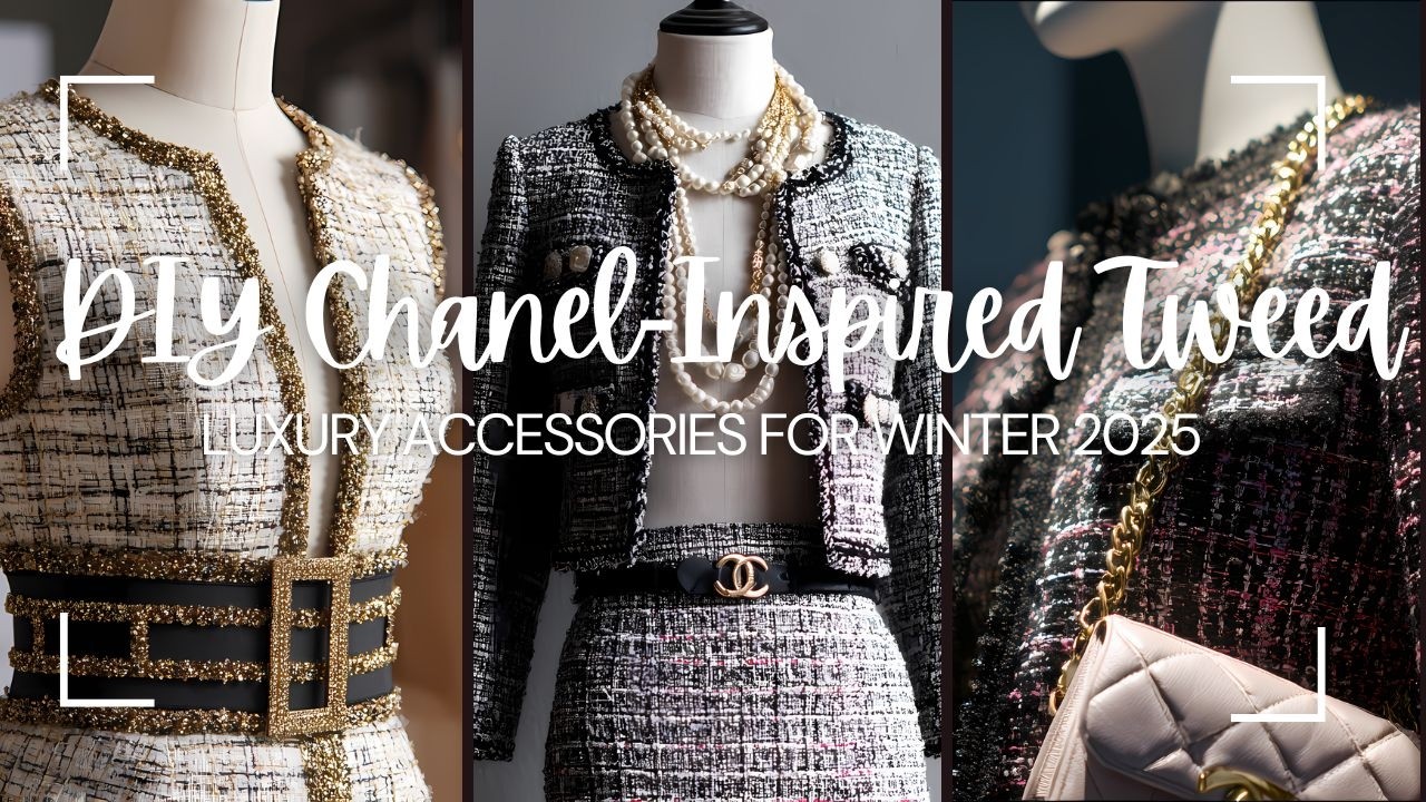 Твид в стиле Шанель своими руками: роскошные аксессуары для зимы 2025 года