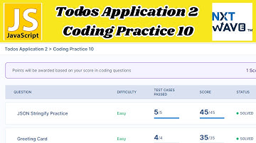 Todos Application 2 | Coding Practice 10 Answers | JavaScript | NxtWave | CCBP 4.0