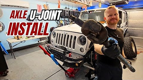 How To Change Your Jeep Front Axle U-Joint! At Home In Your Garage!