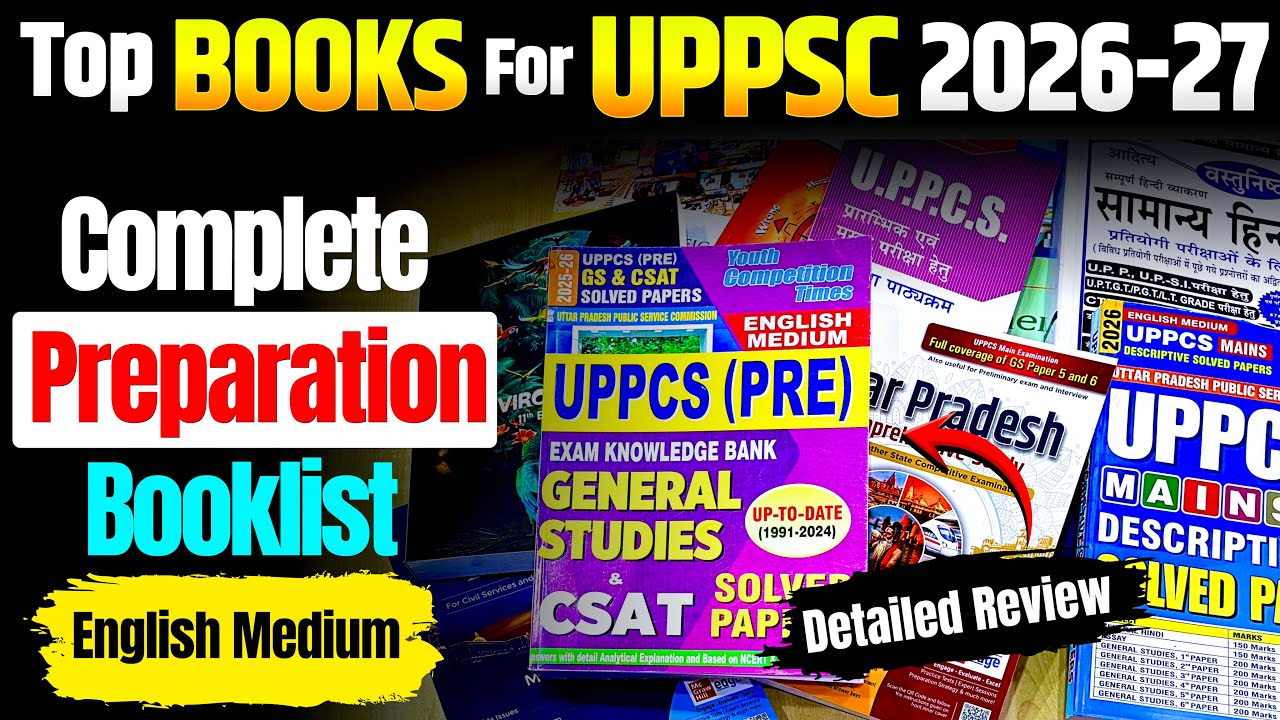 UPPSC Booklist english Medium | Most Important Booklist for UPPSC ...