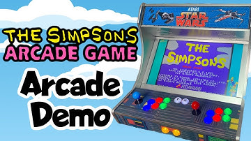 The Simpsons Arcade Game Gameplay Demo On RetroPie Raspberry Pi Arcade Cabinet - Full Game Longplay