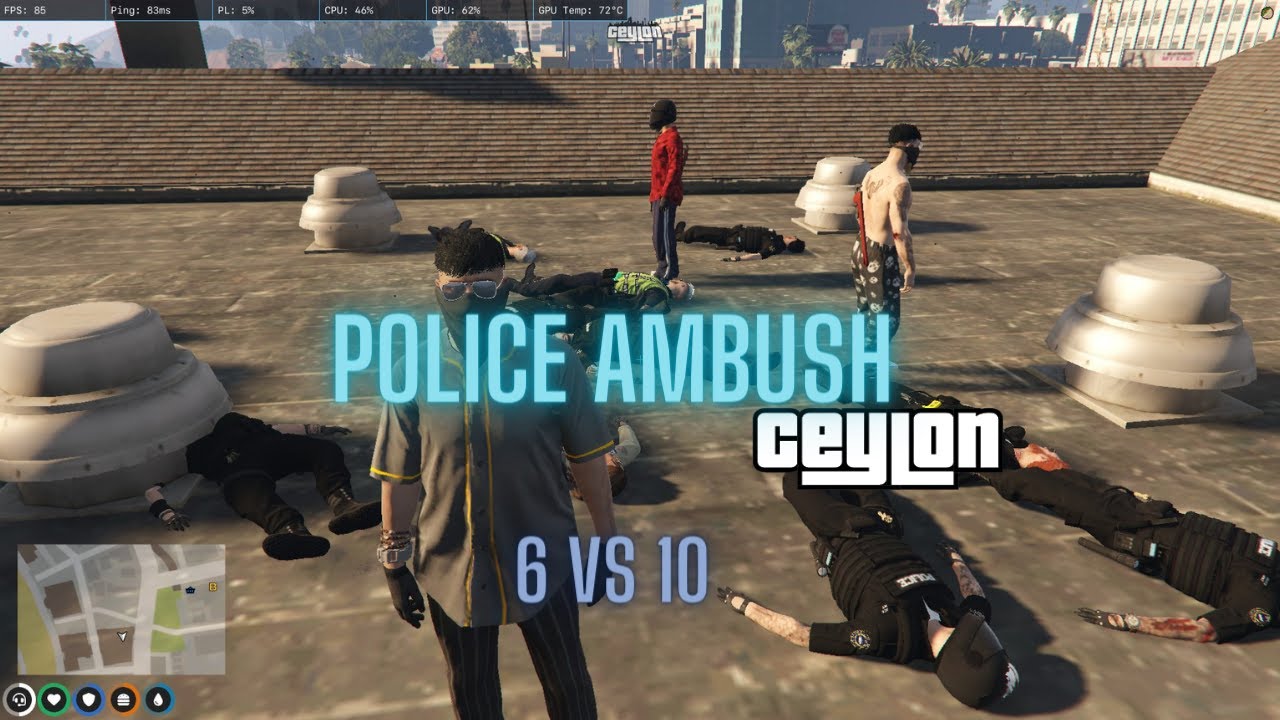 V BUILDING🎪 | PD AMBUSH | 6 VS 10 | Ceylon RP | TITAN - YouTube