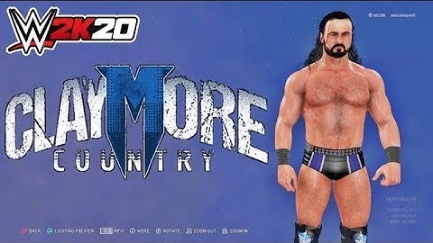 wwe 2k20 drew McIntyre custom attire 2021 Scottish warrior (easy make).