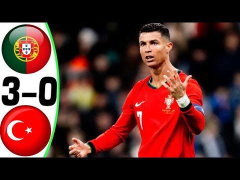 Portekiz vs Türkiye 3-0 - Tüm Goller ve Öne Çıkanlar - 2024 🔥 RONALDO