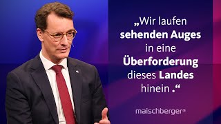 Hendrik Wüst (CDU) über eine Migrations-Obergrenze, die Kanzlerfrage und die AfD | maischberger